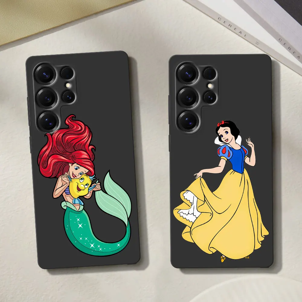 Фото Чехол Disney Mermaid Jasmine Princess для Samsung Galaxy Note 20 Ultra 5G 10 Plus 9, черный чехол из ТПУ M12 J6 Plus J7 J8 J5 №5