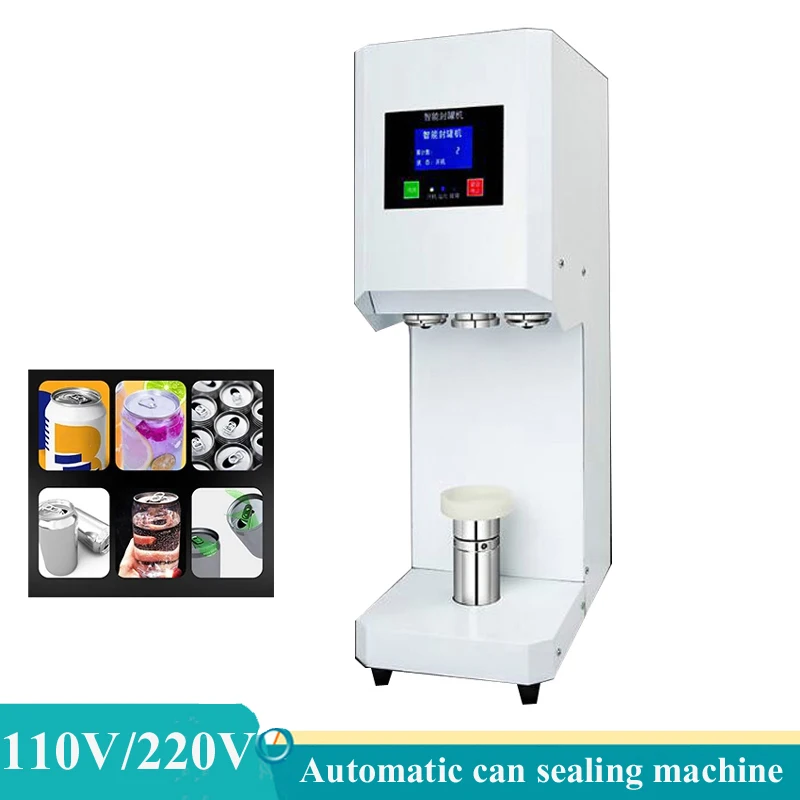 

55mm Cans Sealer Drink Bottle Sealer Beverage Seal Machine for 500 / 650ml PET Milk Tea Coffee Can Sealing Machine 220V 110V