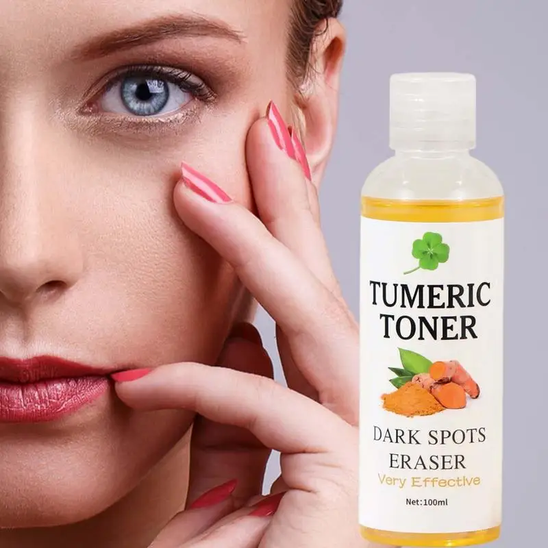 

Turmeric Face Toner 100ML Hydrating Facial Tumeric Spray Fade Blemishes Dark Spot Dull Skin Acne Mark Brightening Toner For Girl