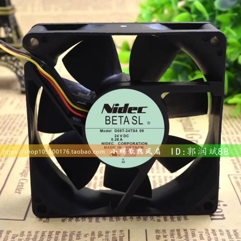Новый вентилятор кулера для ЦП, декодер, фотография 09, 24 В постоянного тока, 8025 А, 8 см, Частотный преобразователь, охлаждающий вентилятор 80*80*25 мм