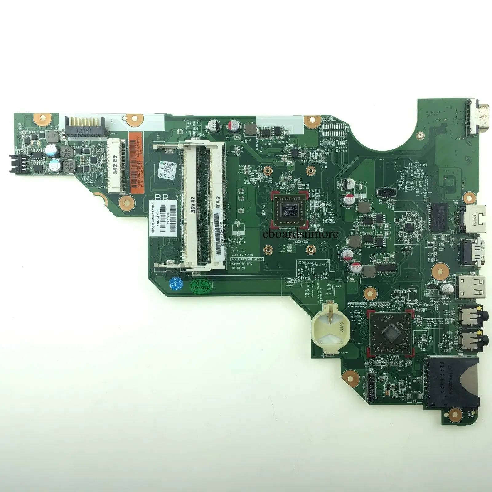 688303-501 Motherboard for HP Compaq CQ58 Laptops HDMI AMD E1-1200 APU GRD A | Laptop