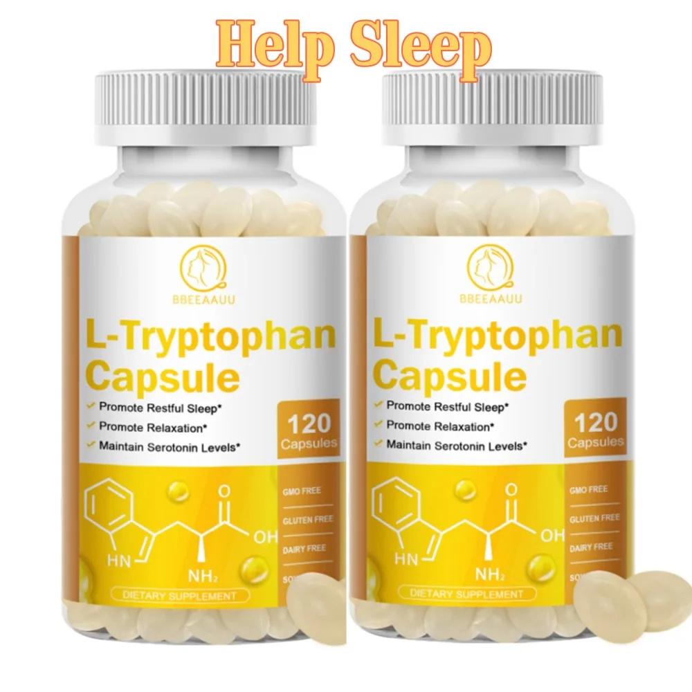 

Капсулы BBEEAAUU L-триптофан помогают регулировать нейроральную функцию сна, улучшает сон, предотвращает депрессию, улучшает плазматические белки