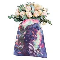 purple leopard witch 13x18cm double sided printing home accessories gift witch divination tarot card storage bag games bag