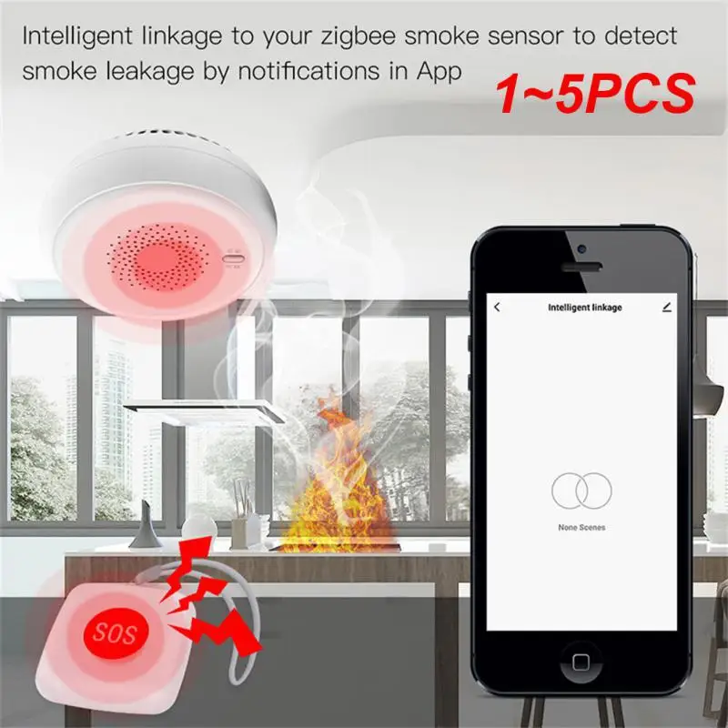 

1~5PCS CoRui Tuya Intelligent ZigBee Emergency Button Elderly SOS Alarm Call Button Intelligent Scene Linkage Emergency Alarm