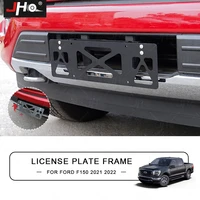 jho license plate frame metal material rustproof personality decoration fit for ford f150 raptor 2013 2021 car accessori