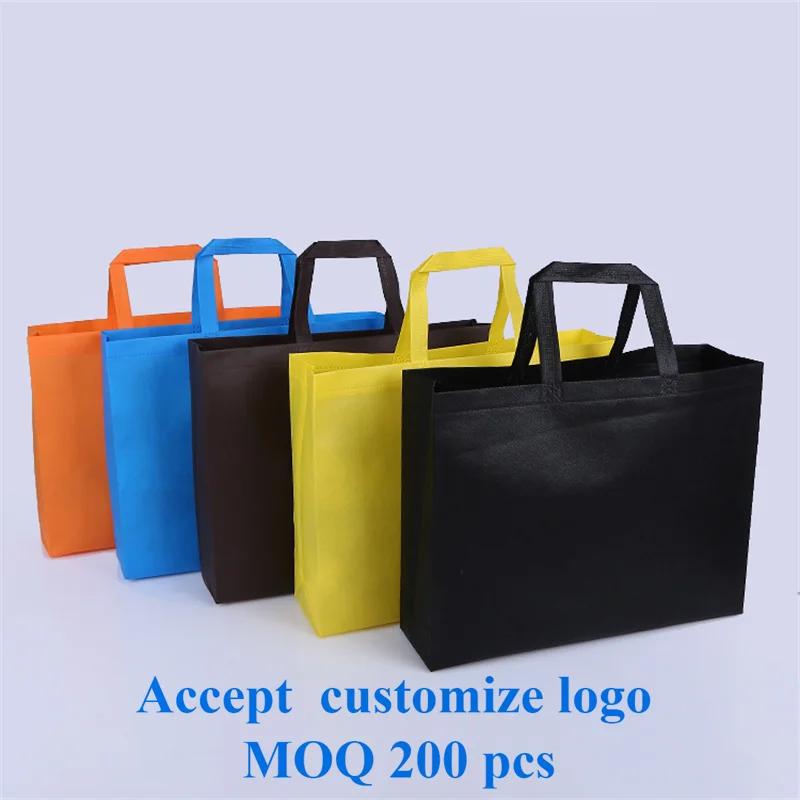 20 pcs Non Woven Bag Shopping Bags Eco Promotional Recyle Tote Custom Make Printed Logo |