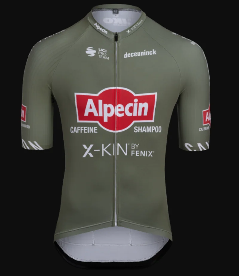 

2023 Men Alpecin Deceuninck Team Summer Fashion Cycling Jersey Road Bike Shirts Short Sleeves High Quality Bicycle Shirt
