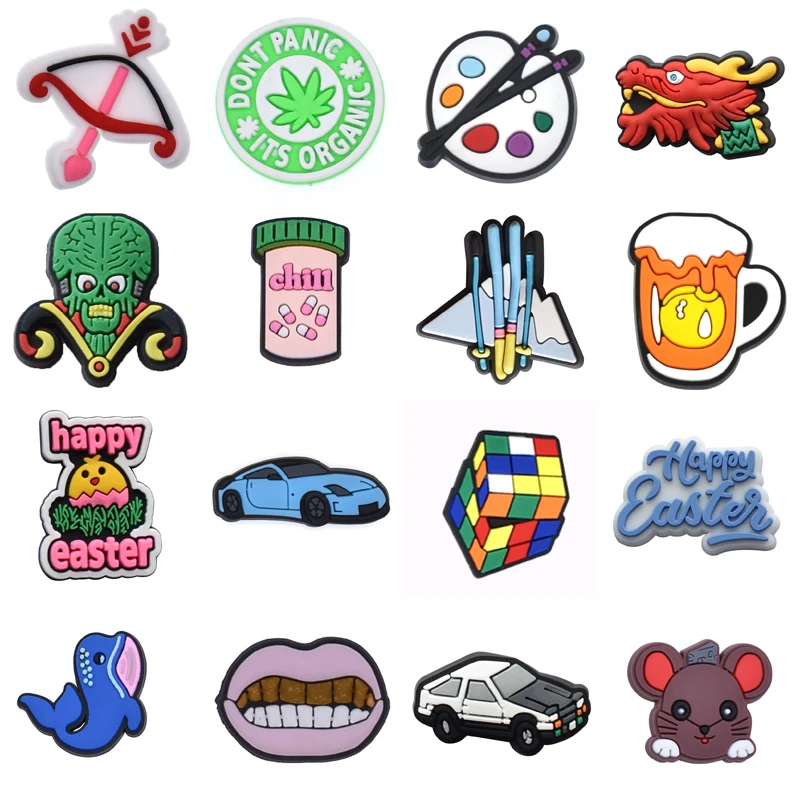 

Women Charm Shoe Charms Accessories Decorations PVC Buckle Decorations for Crocs Wholesale Bulk Gifts Pins Shoes Accessories