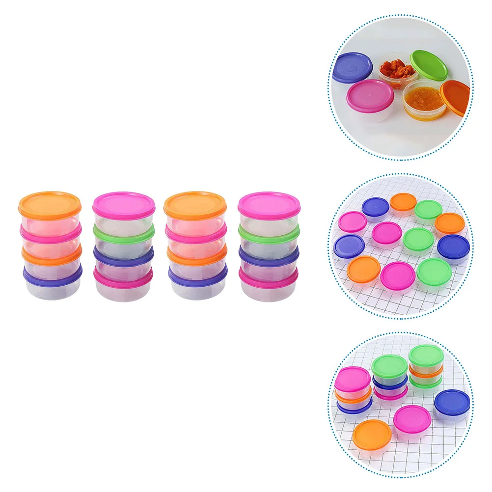 

Sauce Dip Bowl Round Storage Container Food Storage Box Baby Food Jars Kitchen Fridge Food Containers