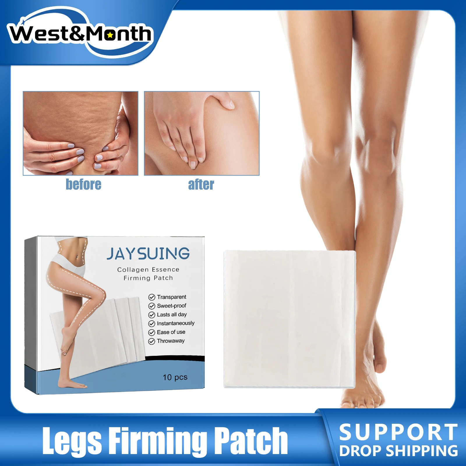 

Leg Firming Shaping Sticker Anti Cellulite Lazy Slimming Fat Burning Lifting Tighten Belly Hip Thigh Effective Weight Loss Patch
