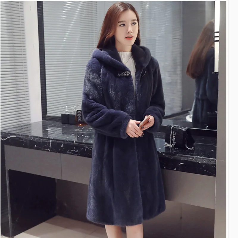 Discount Coats Coats Woman Winter 2022 Fur Thick Winter Office Lady Other Fur Yes Real Fur Women's Teddy Coat enlarge