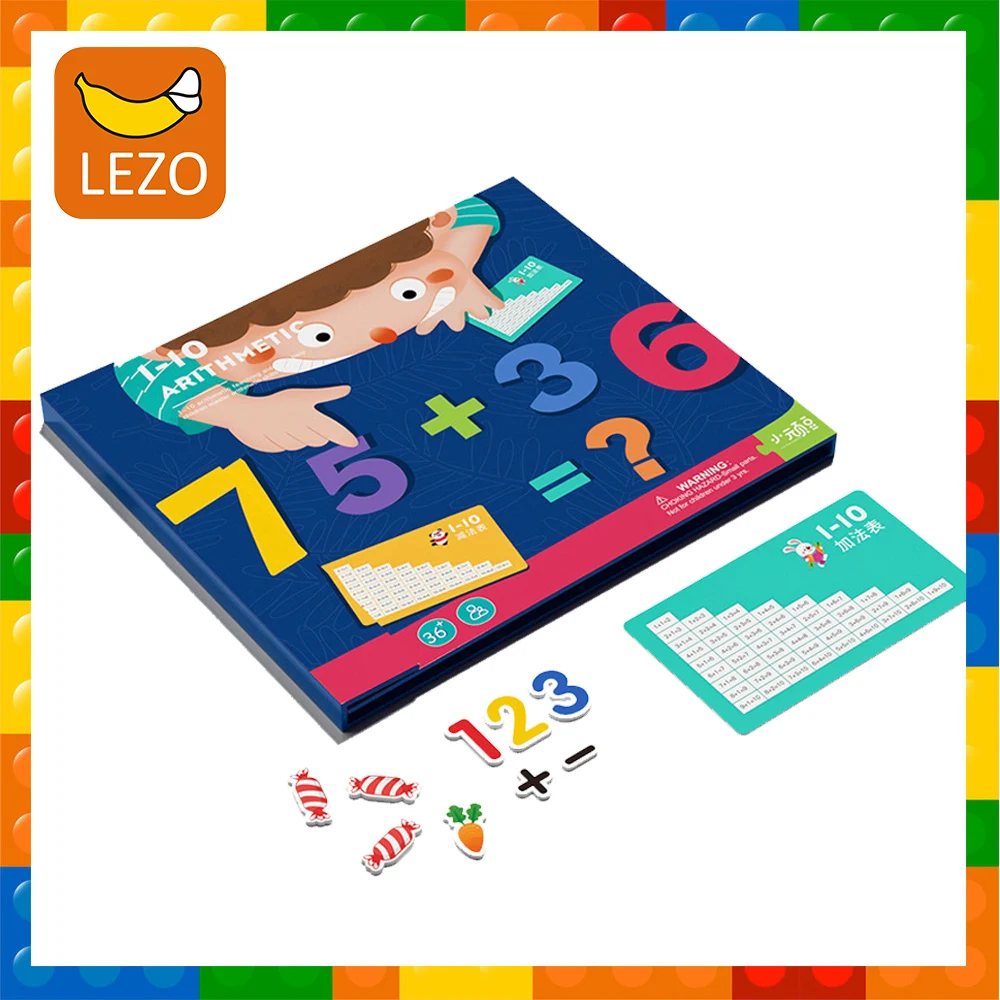 

Montessori Math Toys Book For Children Kids Early Educational Magnetic Toy Counting Training Kids Number Cognition Birthday Gift