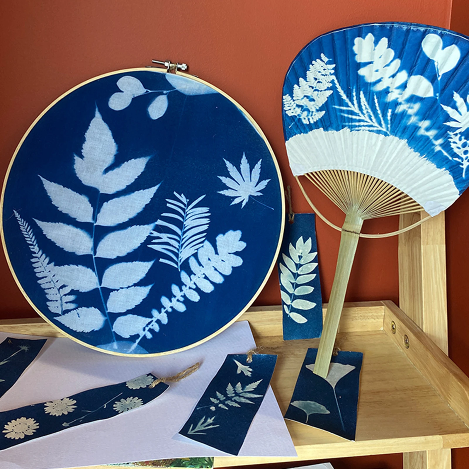 

Cyanotype Diy Kit 100ml Liquid for Fabric Textile Linen Making Liquid Sponge Brush Paper Sheets Blueprints Sensitizer Photograph