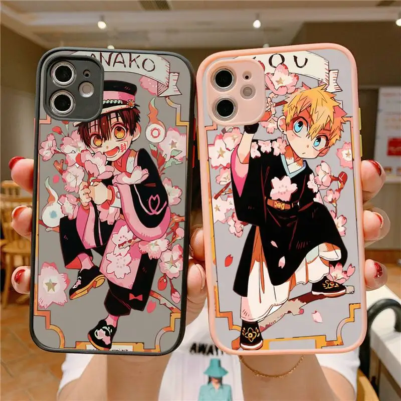 

Toilet-bound Hanako-Kun Phone Case for iPhone X XR XS 7 8 Plus 11 12 13 pro MAX 13mini Translucent Matte Shockproof Case