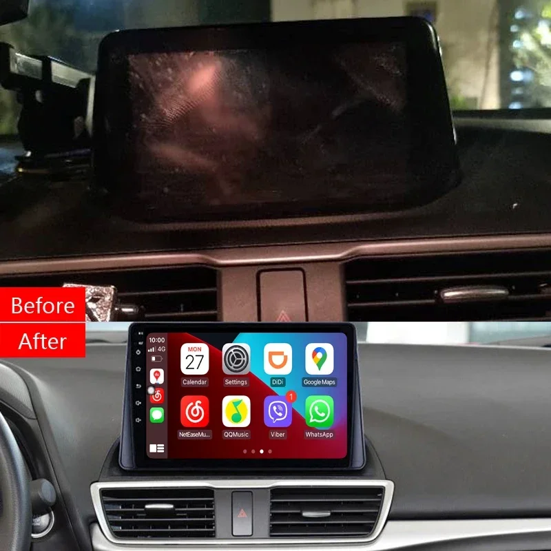 Idoing автомобильный Android 12 авто радио Carplay медиаплеер GPS-навигация для Mazda 3 Mazda3 Axela BM