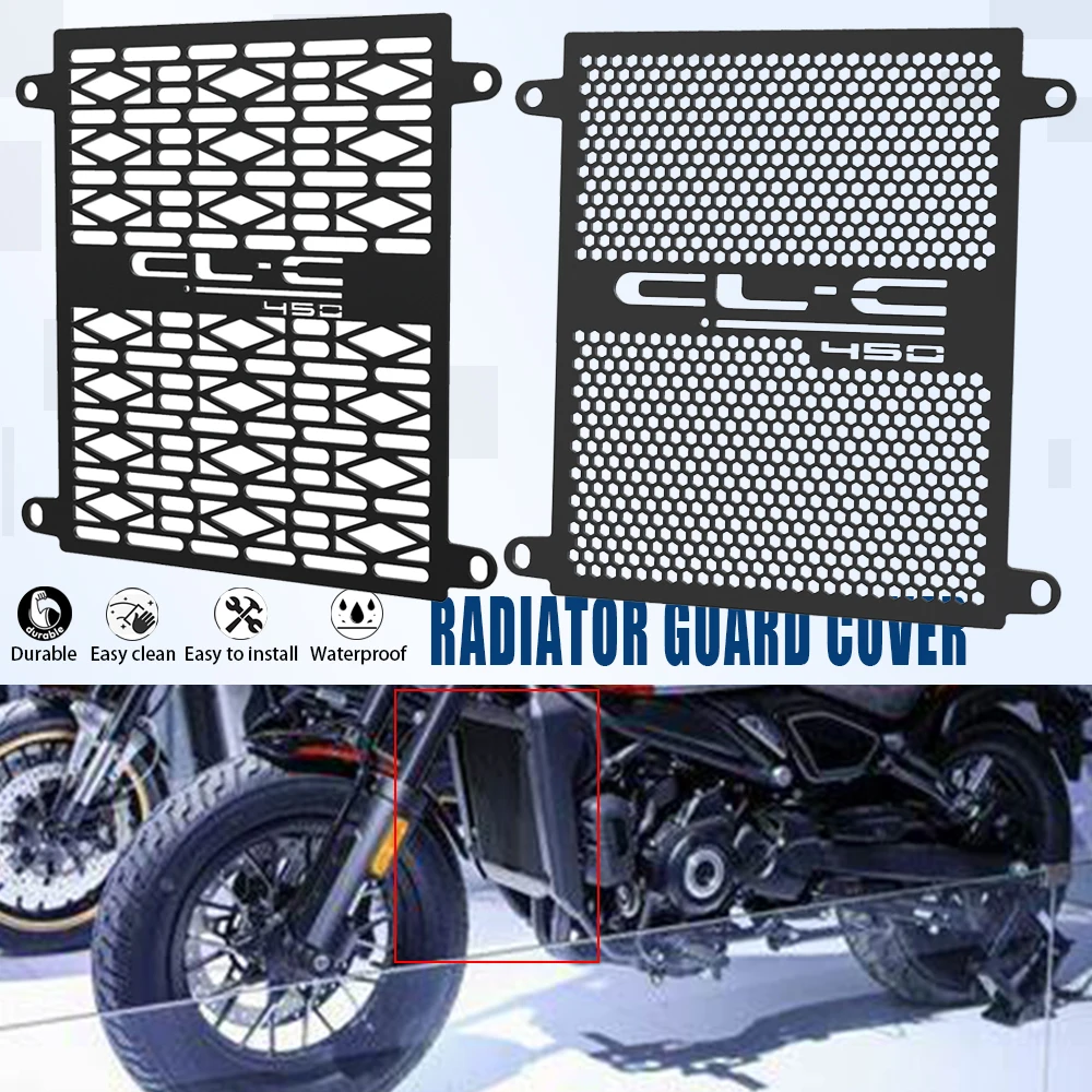 

New Motorcycle Accessories Radiator Grille Guard Cover Protection CL-C450 For CFMOTO CLC 450 CL-C 450CLC Bobber 2023 2024 2025