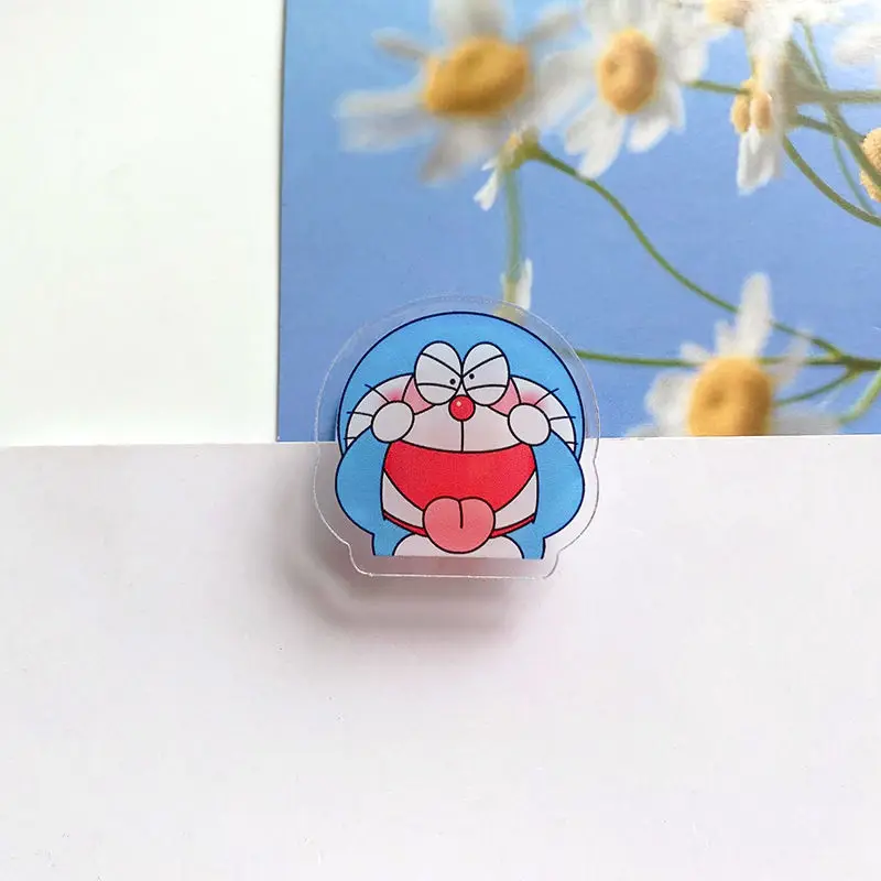 8 шт./компл. Kawaii аниме Doraemon акриловый зажим из полипропилена для студенческой