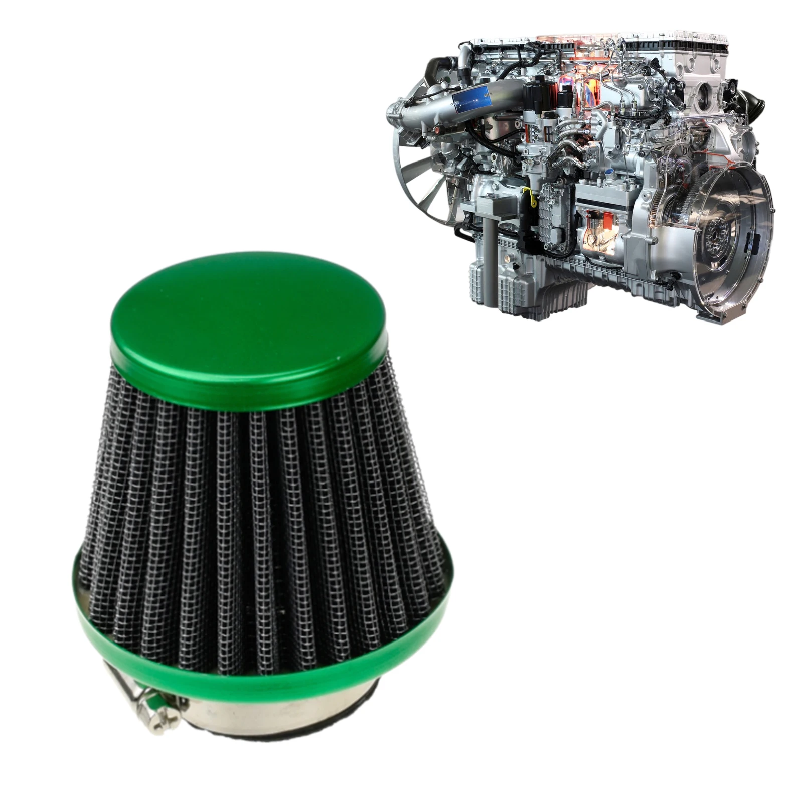 

Conical Air Filters High-performance Replacement Air Filter Tapered Cone Closed-top Cool Air Filter For Car Motorcycle Off-road
