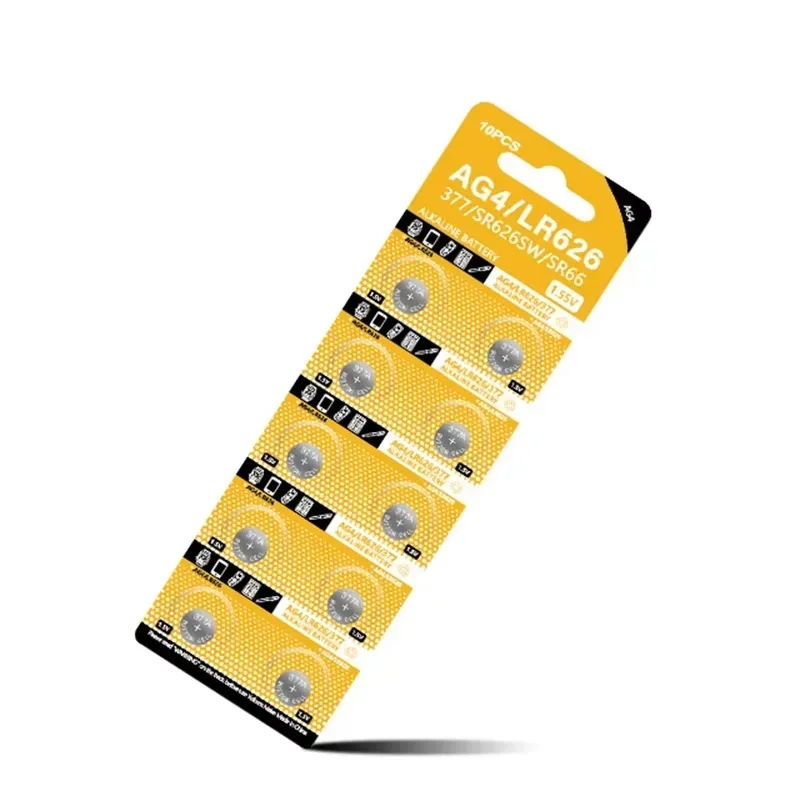 AG4 LR626 Высококачественная щелочная батарея для часов 1 55 В 377 SR626 177 626A 377A CX66W