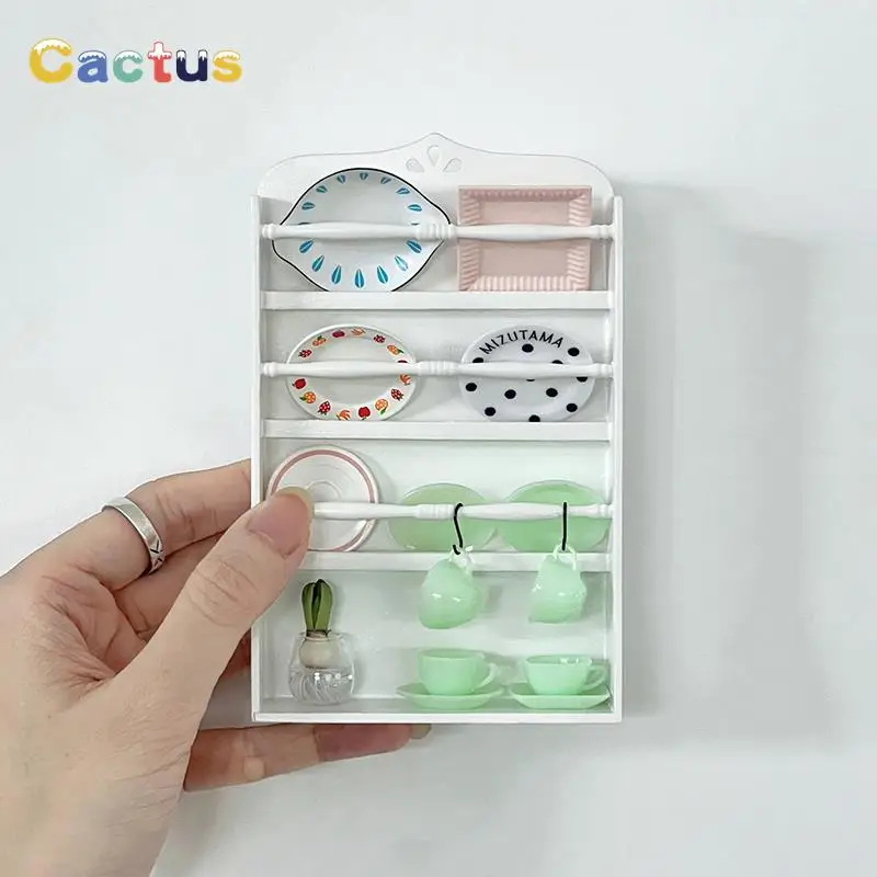 

1:6 Dollhouse Miniature Shelf/Dish Rack/Bookshelf/Storage Rack Kitchen Home Furniture Model Decor Toy