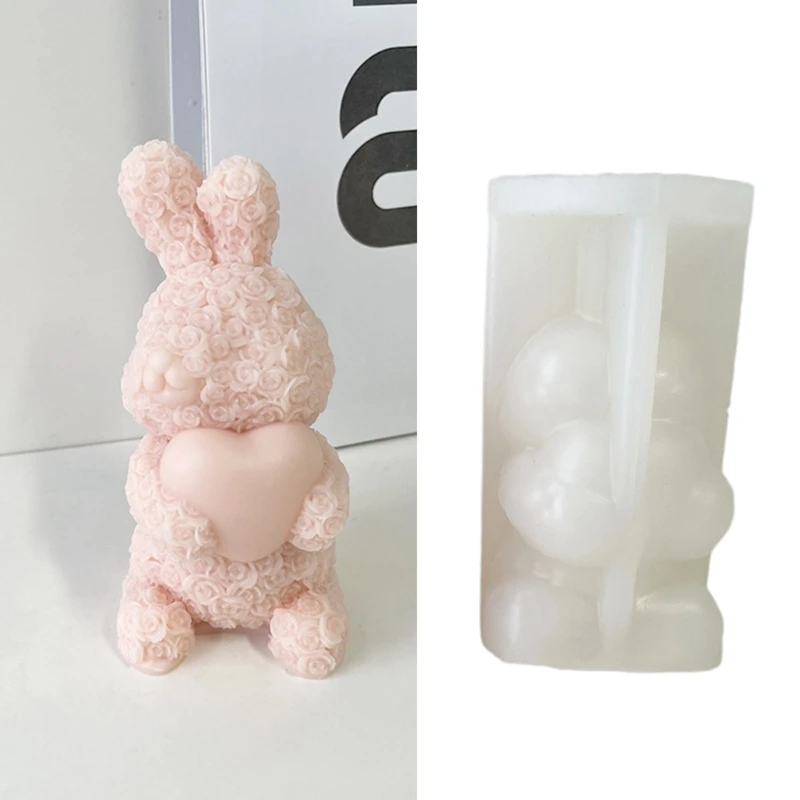 

652F силиконовая форма, новогодняя форма в виде кролика