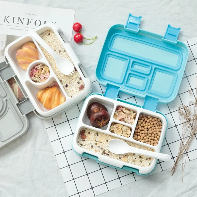 

Microwave Lunch Box Portable Multiple Grids Bento Box for School Student Kids Children Dinnerware Food Storage Container