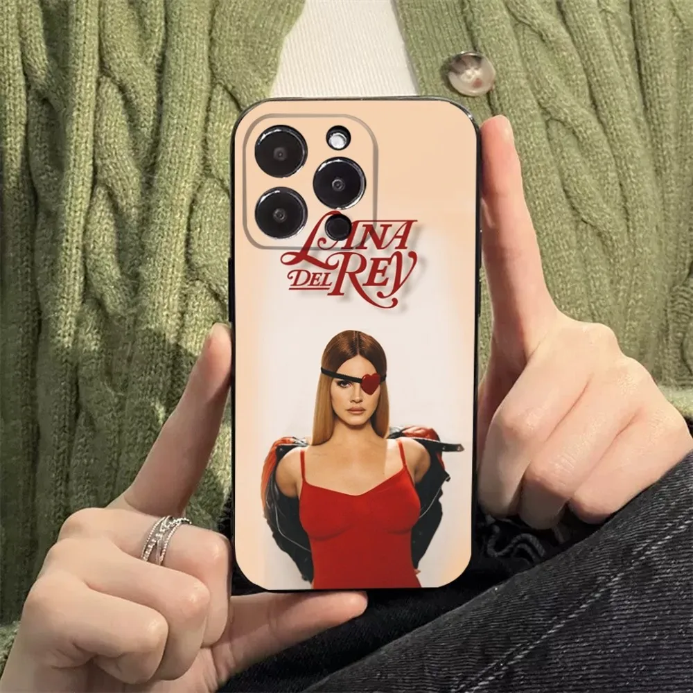 Чехол для телефона Singer iPhone 15 14 13 12 11 Plus Pro Max XS X XR SE Mini 8 7 Soft L-Lana D-Del R-Rey силиконовый