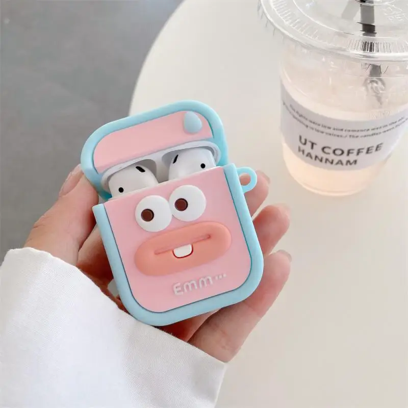Силиконовый защитный чехол для Airpods1/2/3/pro, забавные противоскользящие аксессуары для наушников с защитой от падения и влаги