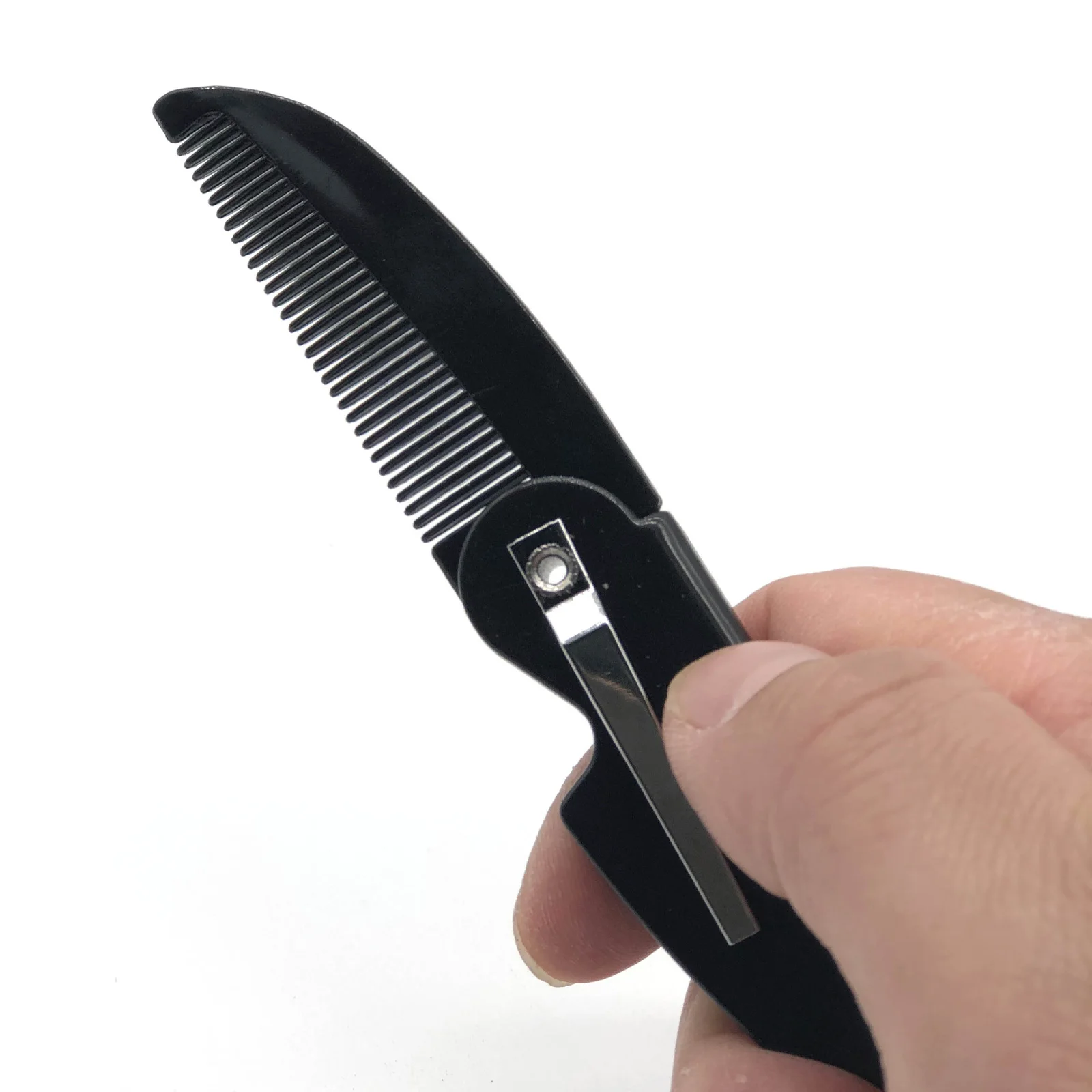 

1 Pc Folding Pocket Clip Hair Mustache Beard Comb For Men High Quality Pocket/Folding Comb Pocket Folding Comb Beard Shape