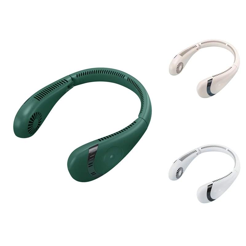 

Leafless Hanging Neck Fan 360 Degree USB Rechargeable Mini Cooling Fan Portable Folding Sports Neck-Mounted Fan