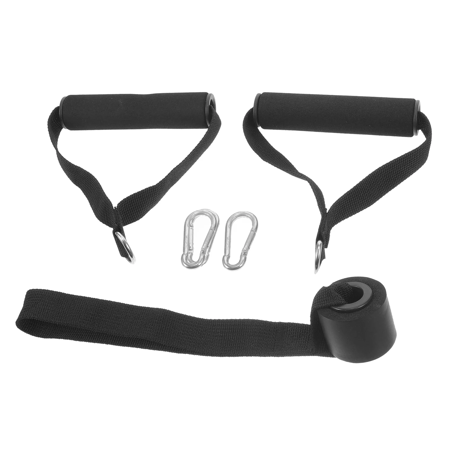 

Resistance Band Tension Rope Set Fitness Handle Metal Exercising Workout Handles
