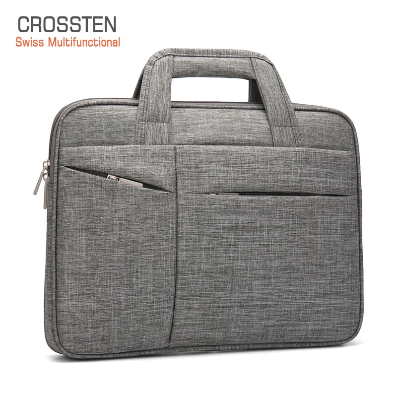 

AIWITHPM 15.6 inch Laptop Briefcase Men Women Waterproof Handbag Large Capacity Portable Thin Super slender Messenger bag