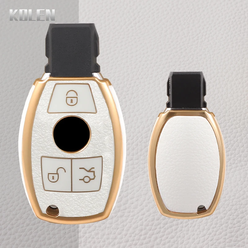

TPU Car Remote Key Case Cover Shell Fob For Mercedes Benz A B R G Class GLK GLA GLC GLR W204 W210 W176 W202 W463 W211 Keychain