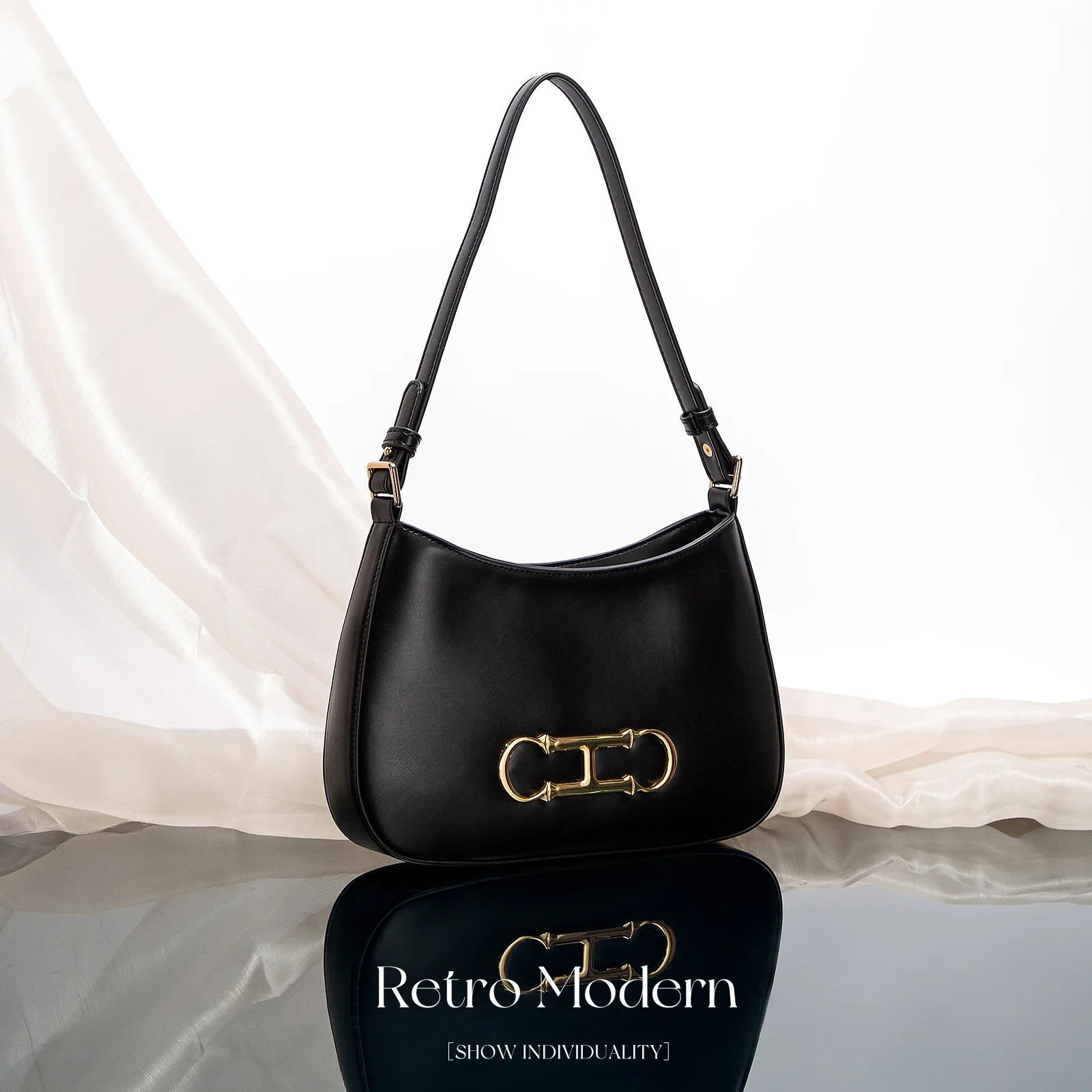 Женская сумка через плечо модная классическая женская новая однотонная в стиле