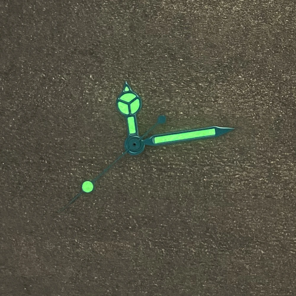 Watch Hands Accessories Blue-edged White Three-hands and Green Luminous Watch Hands Fit NH35 NH36 4R 7S Movement