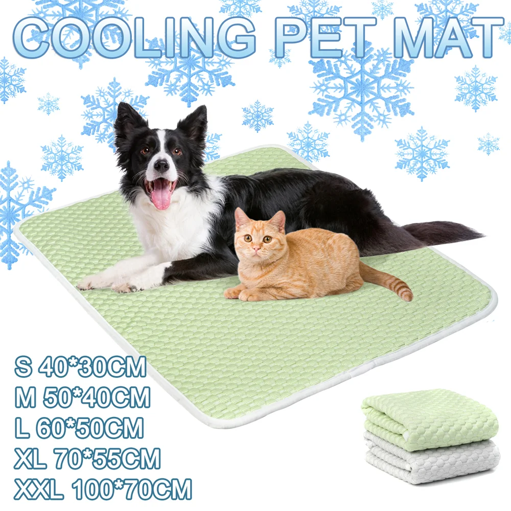 

Summer Dog Cooling Mat Durable Pet Puppy Cold Bed for Small Big Dogs Cats Blanket Sofa Cat Ice Pad Blanket Pets Accessories