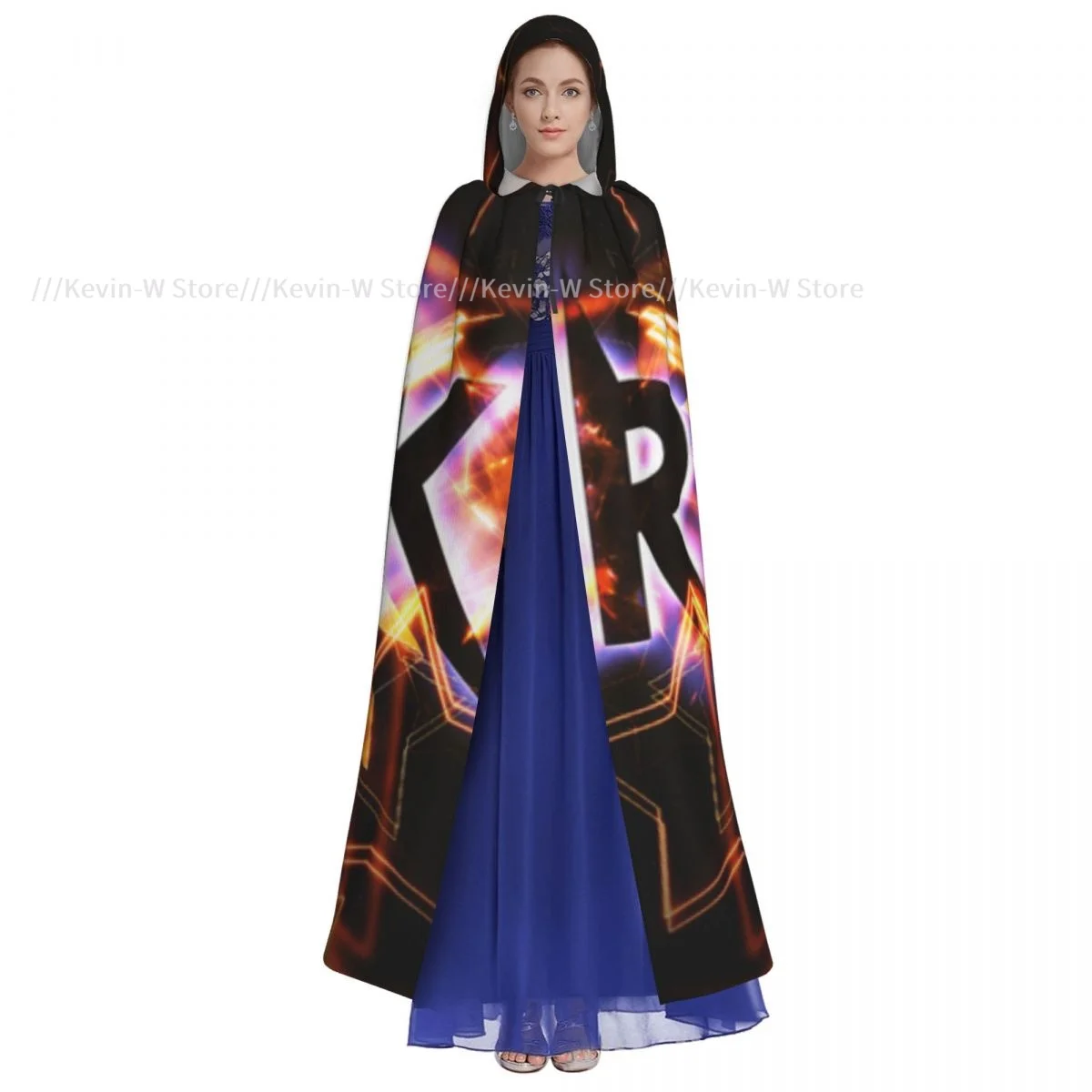 Длинная накидка плащ Постер рок с капюшоном пальто осенние толстовки