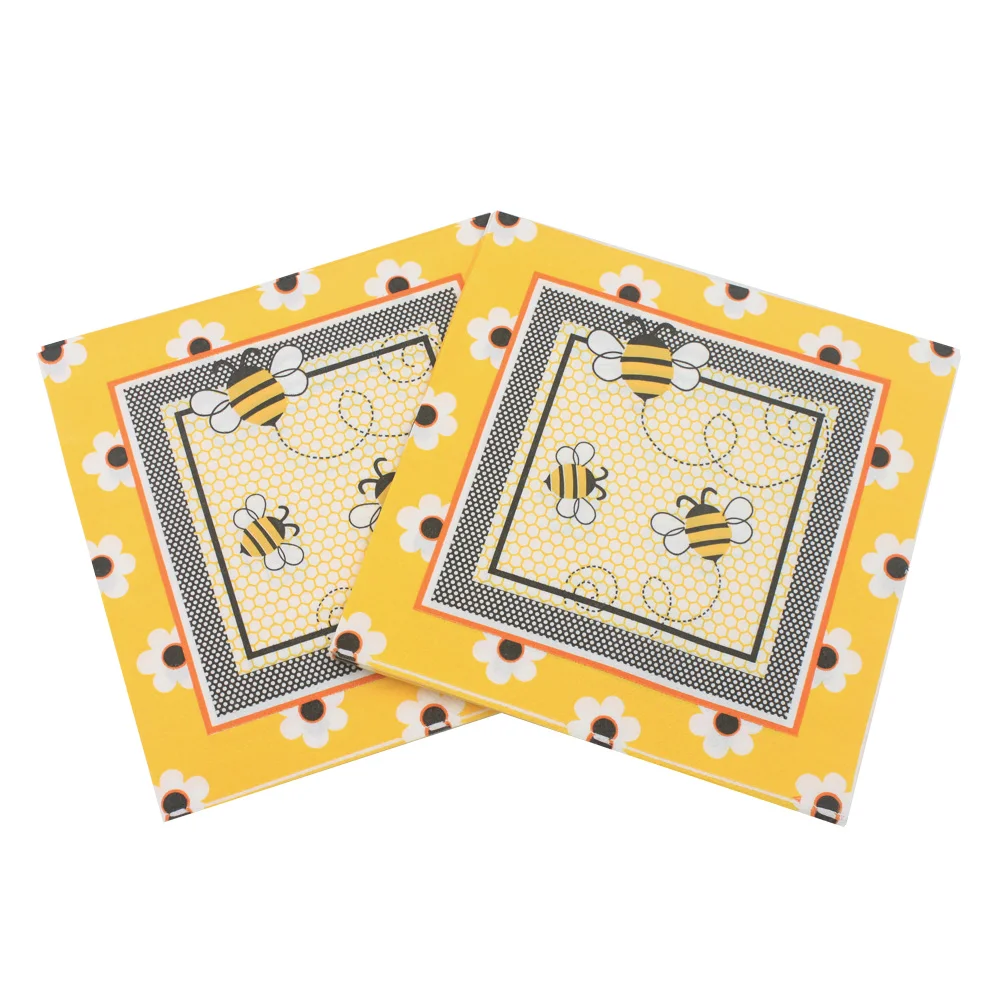 

Napkins Paper Party Cocktail Beverage Decorative Luncheon Baby Shower Napkin Flower Star
