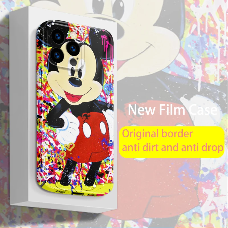 

Minnie Disney Mouse Cute For Apple iPhone 14 13 12 11 XS Mini Pro Max 8 7 6S 6 XR XS X Plus Film Feilin Light Phone Case