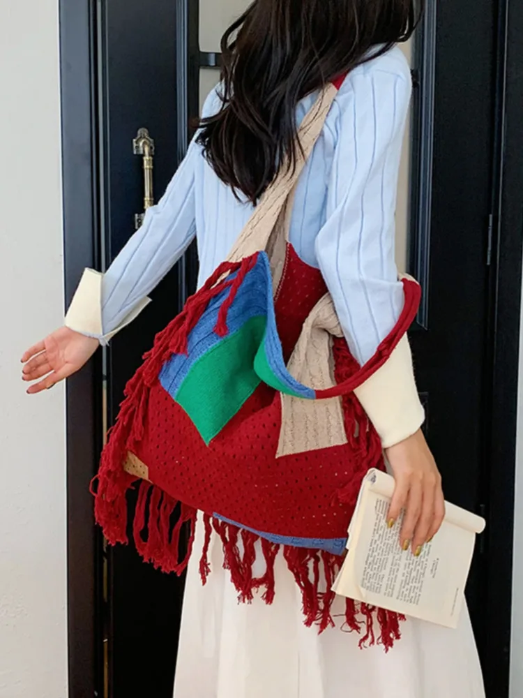 

Вместительные мягкие сумки на плечо для женщин, зима 2023, Женская дорожная сумка-тоут, женская сумка для подмышек, сумки и кошельки