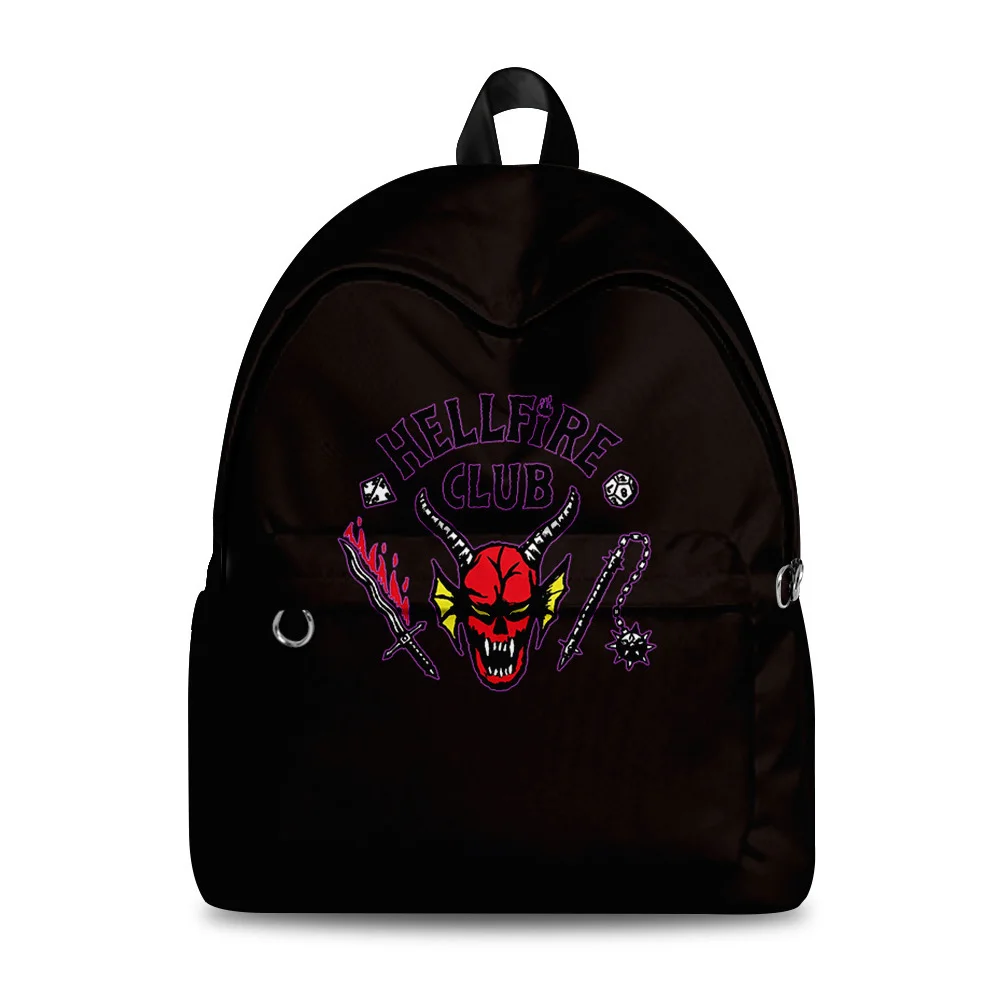 

Stranger Cos Things Season4 Hellfire Club Shoulder Bag Cosplay Crossbody Canvas Bags School Bag Unisex Messenger Bag
