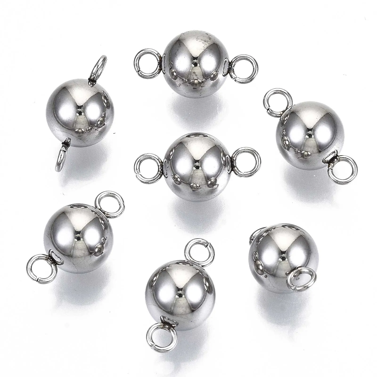 Круглые соединители Pandahall из нержавеющей стали 304 100 шт.