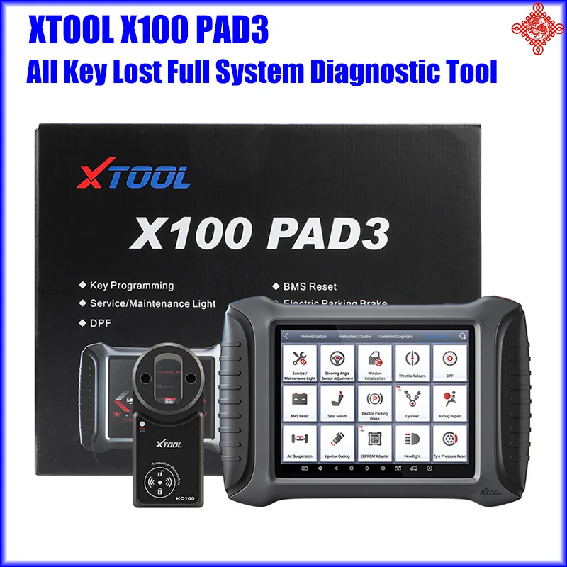 

XTOOL X100 PAD3 Global Version OBD2 Key Programmer All Key Lost Full System Diagnostic Tool Free Update Online X100 PAD Elite