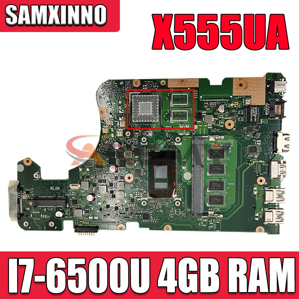 

Новинка! X555UA оригинальная фотография X555UJ X555UF X555UQ X555U F555U A555U K555U материнская плата для ноутбука с резьбой 4 ГБ ОЗУ