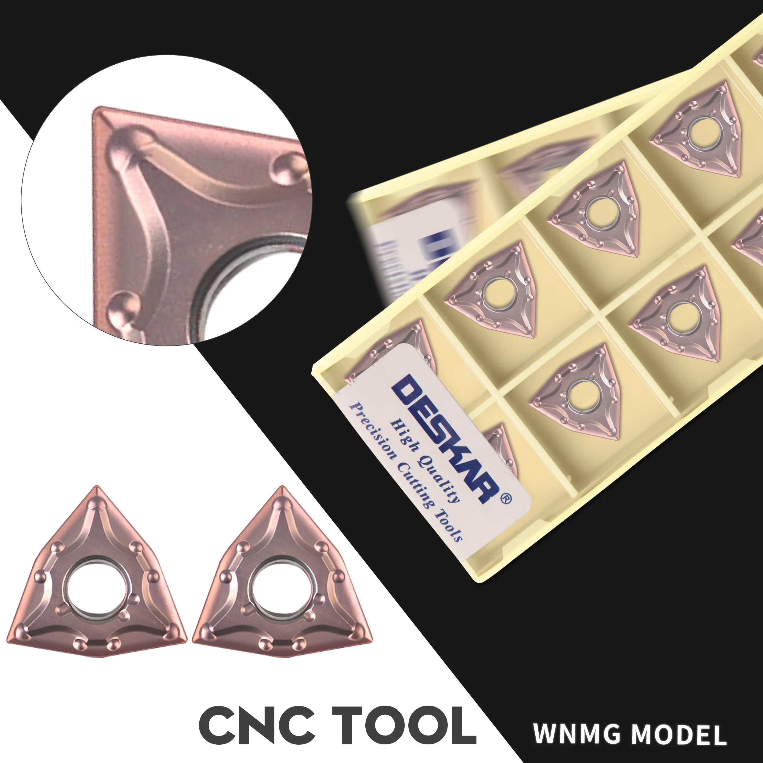 

WNMG080404-MA LF6018 WNMG080408-MA LF6018 External Turning Tool Carbide Insert CNC Lathe Turning Tool Blade, For Stainless Steel