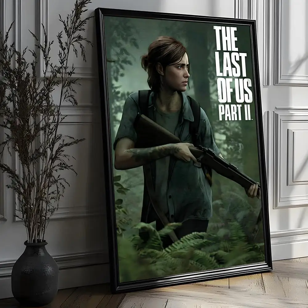 Фото Горячая новинка: Постер The Last of Us Part II HD, художественный, самоклеящийся, для декора стен, водонепроницаемый, для дома, гостиной, бара, эстетическое украшение №4