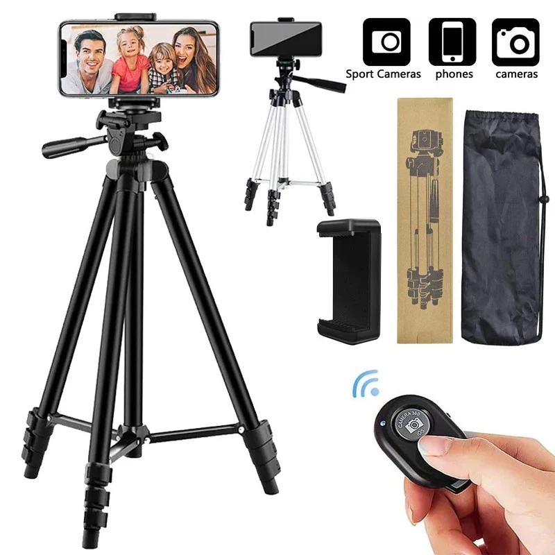 Штатив для телефона легкий Трипод камеры с Bluetooth дистанционным управлением