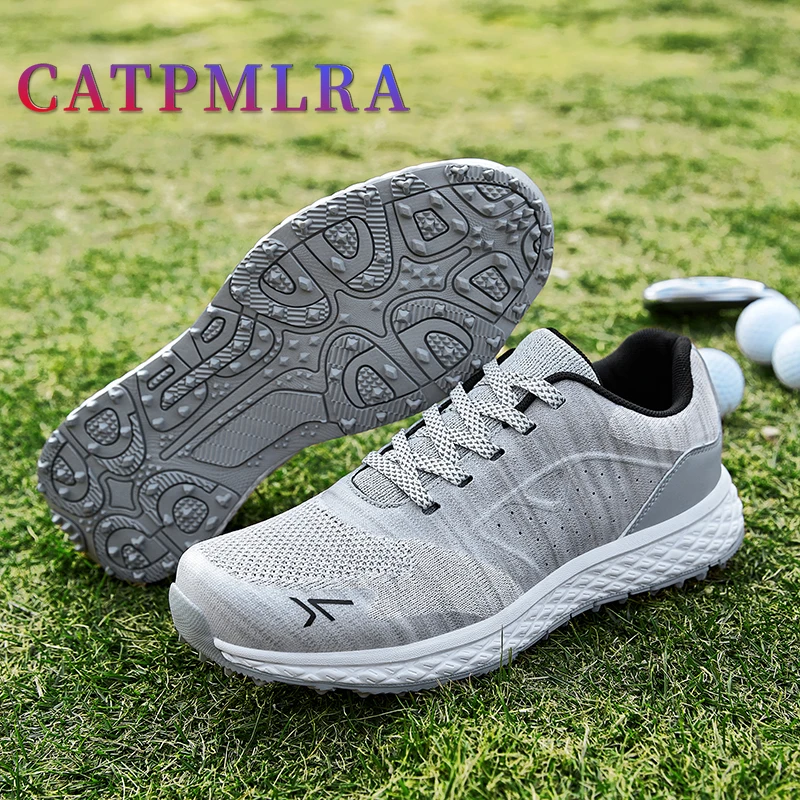 

Spring Men Golf Shoes Sneaker Mesh 39-46 Anti Slip Professional Mens Sports Shoes Outdoor Youth Brand Fashion Mens Golf Trainers