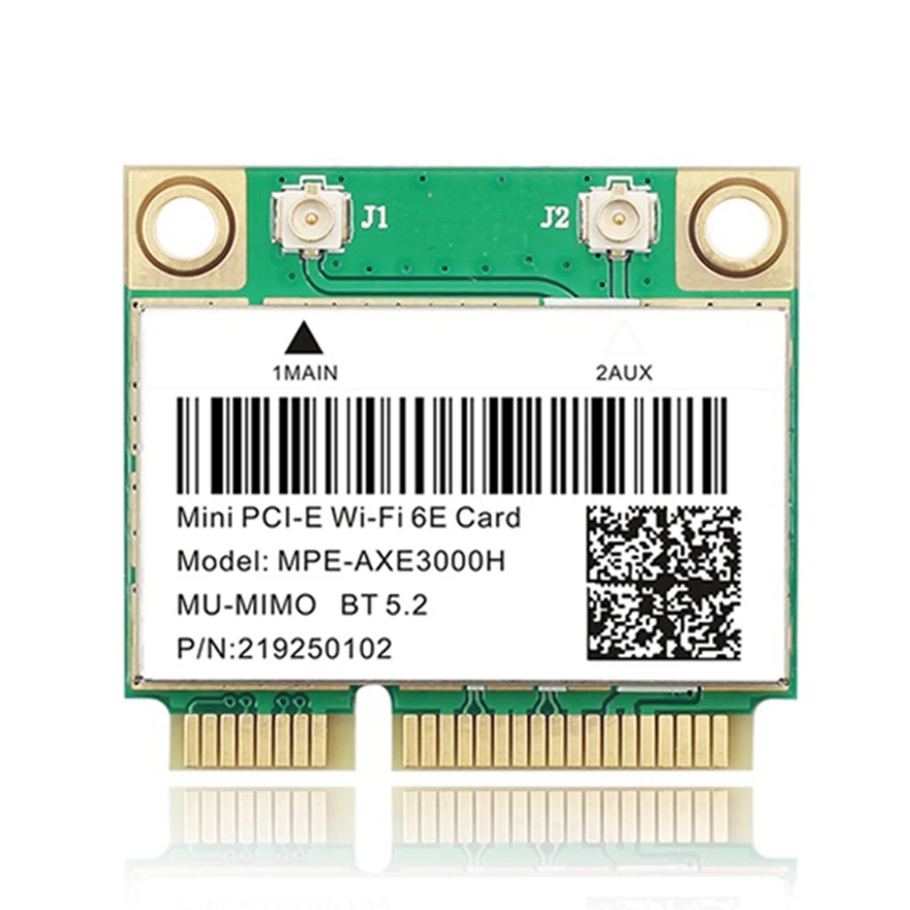 

WiFi 6E 2400 Мбит/с AX210 MPE-AXE3000H Беспроводная мини PCI-E карта для BT 5,2 802.11AX 2,4G/5G/6 ГГц адаптер для сетевой Wlan