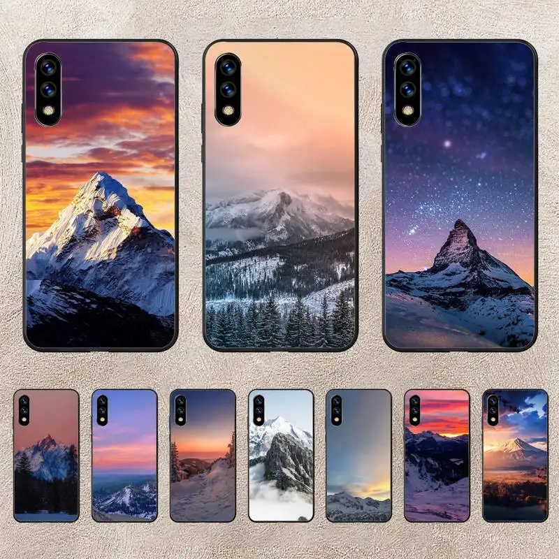 

Sunset Snow Mountain Phone Case For Huawei G7 G8 P7 P8 P9 P10 P20 P30 Lite Mini Pro P Smart Plus Cove Fundas